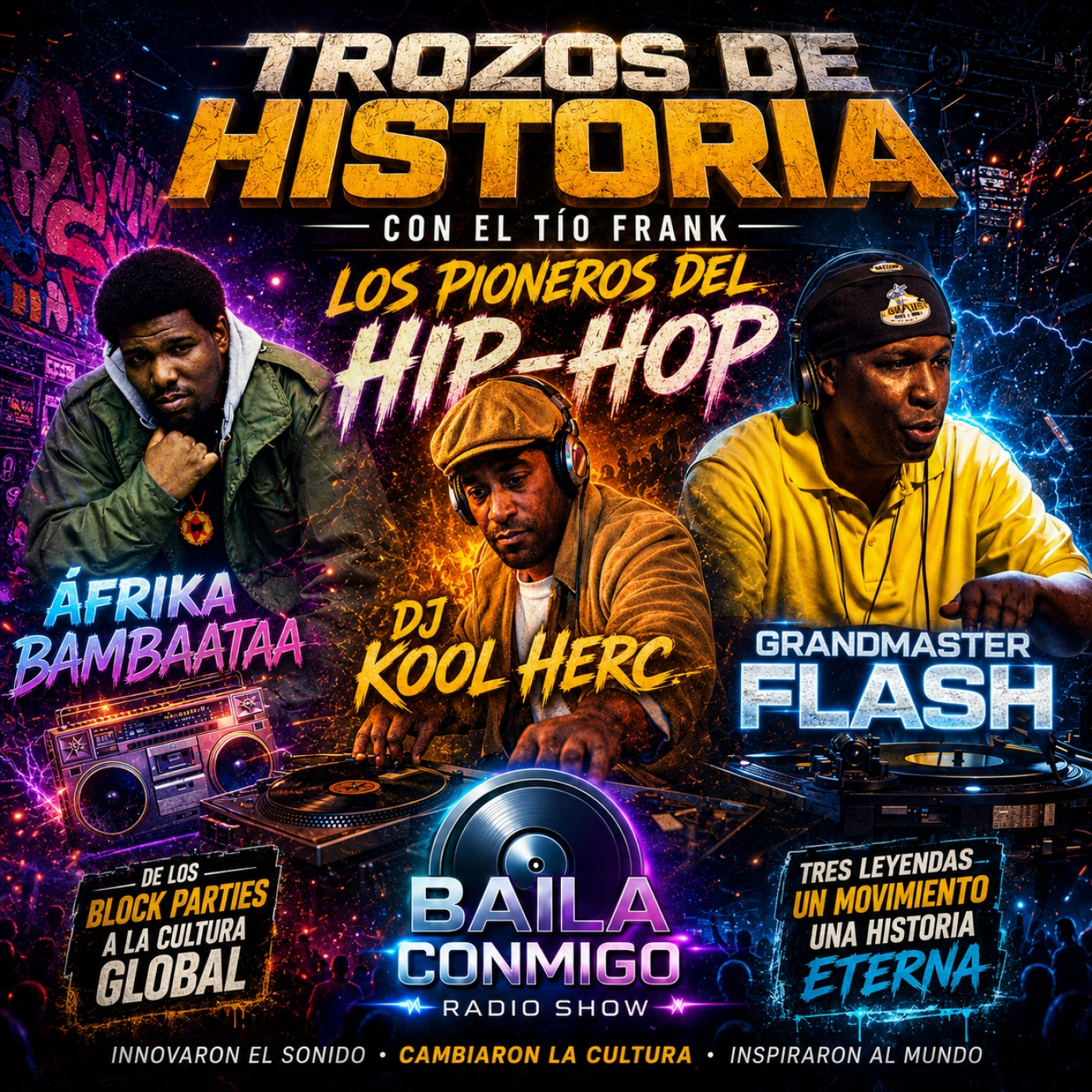 Trozos de Historia con el Tío Fran (Áfrika Bambaataa,Dj Kool Herc y Grand Master Flash) episode artwork