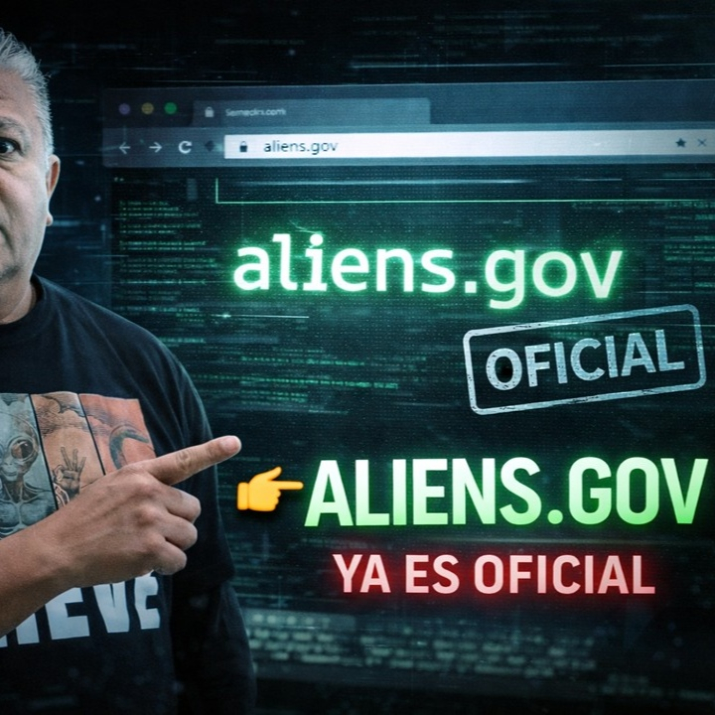 LOS DESVELADOS - PENTAGONO REGISTRA DOMINIO EN INTERNET ALIENS.GOV