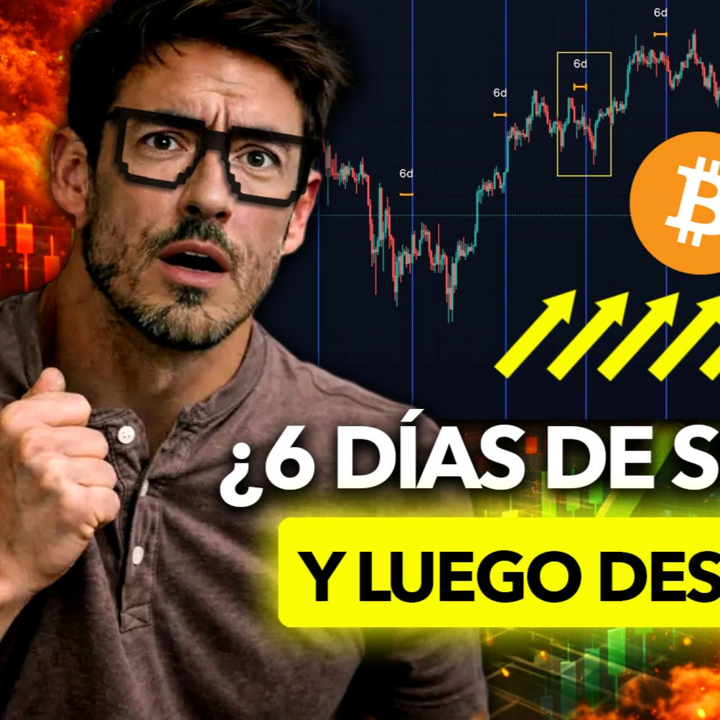 ¿6 DÍAS de SUBIDA para BITCOIN… y DESPUÉS, SANGRE?