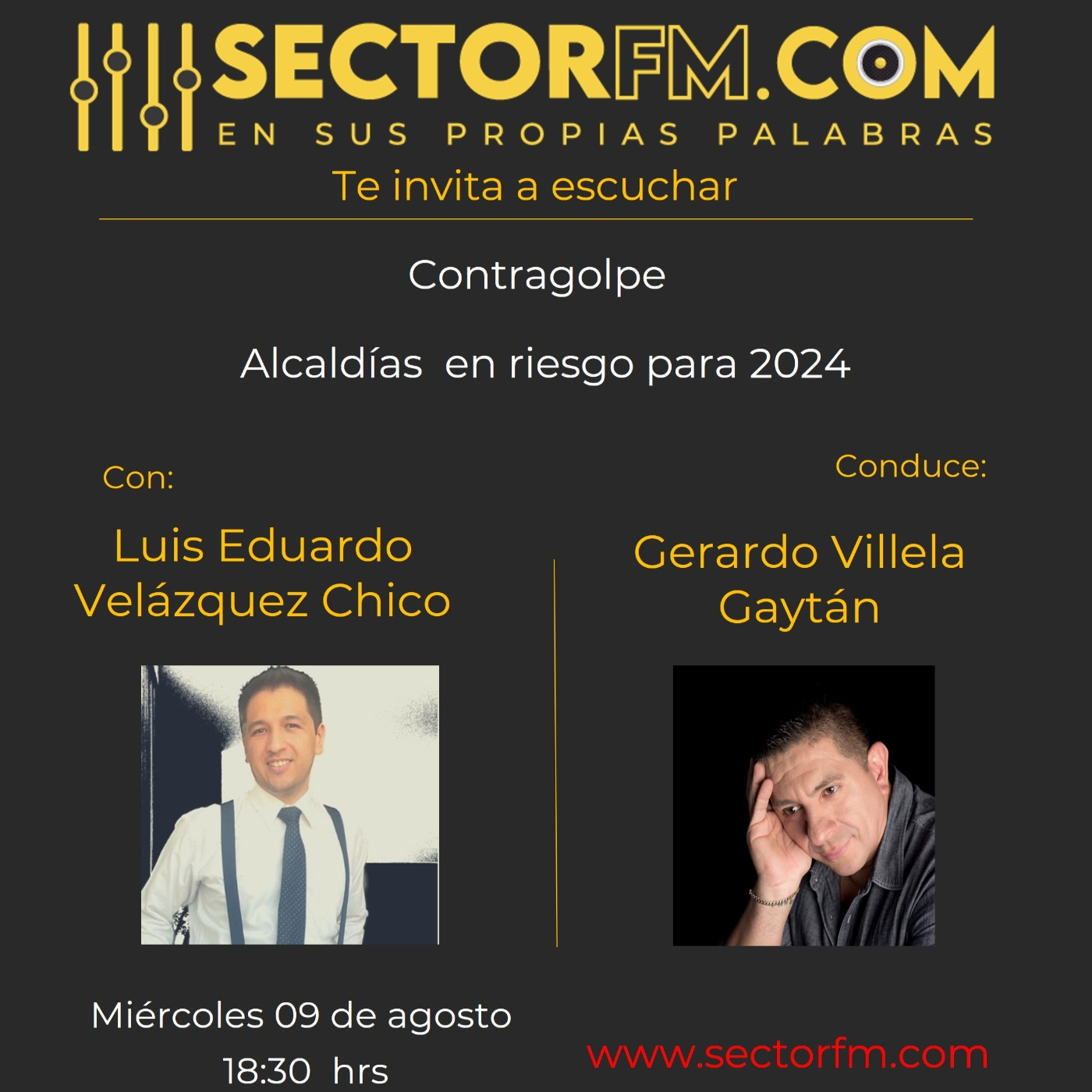 Contragolpe con Luis Eduardo Velázquez Las Alcaldías en riesgo 09-08-23 episode artwork