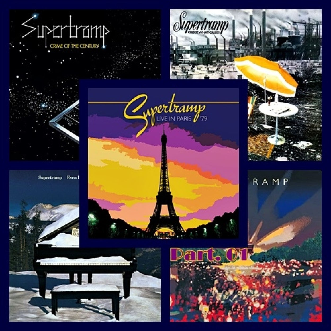 Part. 01 - Supertramp - 1980 - Live At Pavillon Paris, France Tour Breakfast In America (29-11 A 02-12-1979) — La Buhardilla Del Bohemio cover