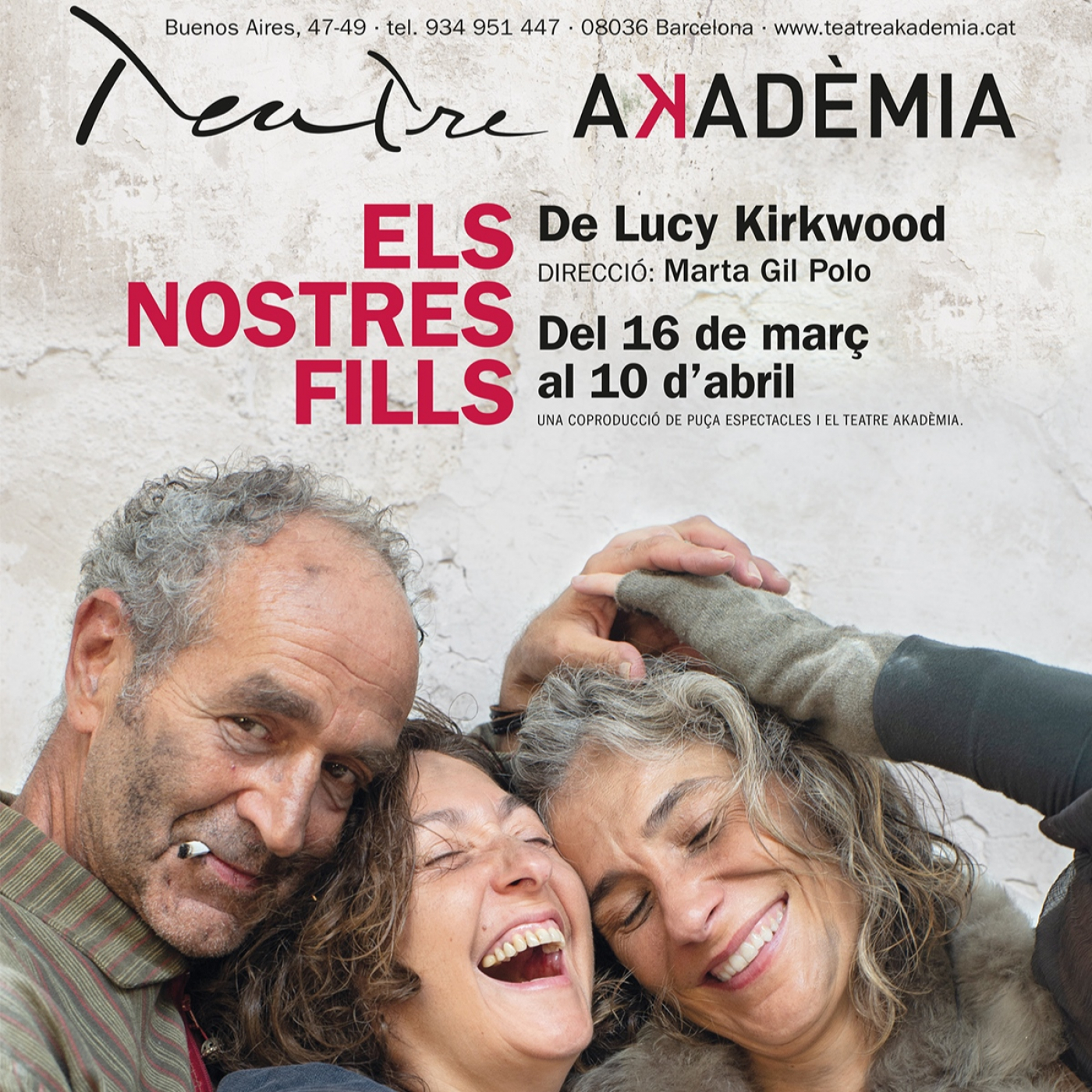 Entrevistem Marta Gil, directora de 'Els nostres fills', de Lucy Kirkwood, al Teatre Akadèmia