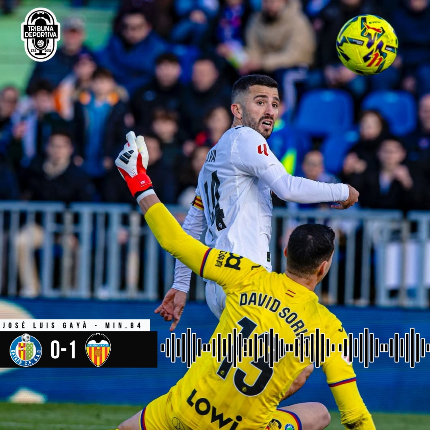 GOL | Gayà Getafe CF 0 - 1 Valencia CF J20