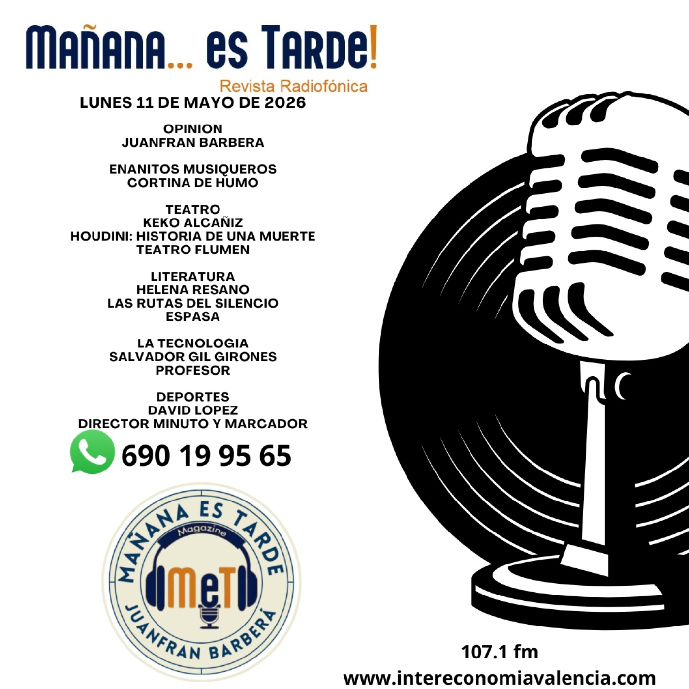MAÑANA ES TARDE!!! MET 11 DE MAYO DE 2026 KEKO HOUDINI EN FLUMEN, HELENA RESANO, LA TECNOLOGÍA Y DEPORTE CON DAVID episode artwork