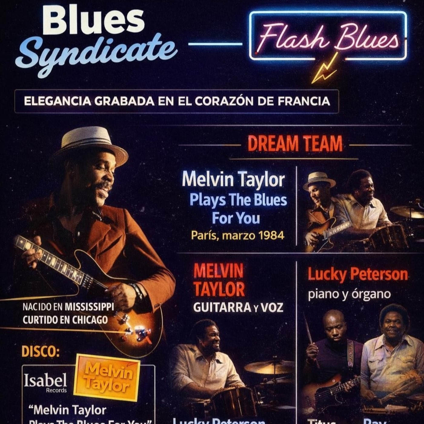 Play FLASH BLUES - VOODOO DADDY - MELVIN TAYLOR