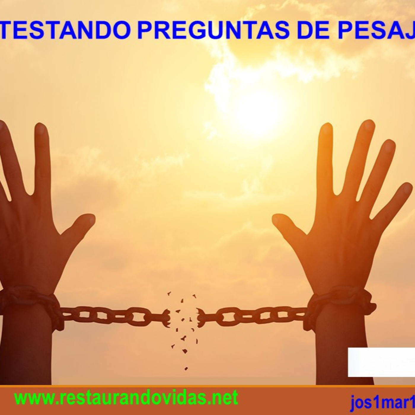RESTAURANDO VIDAS.