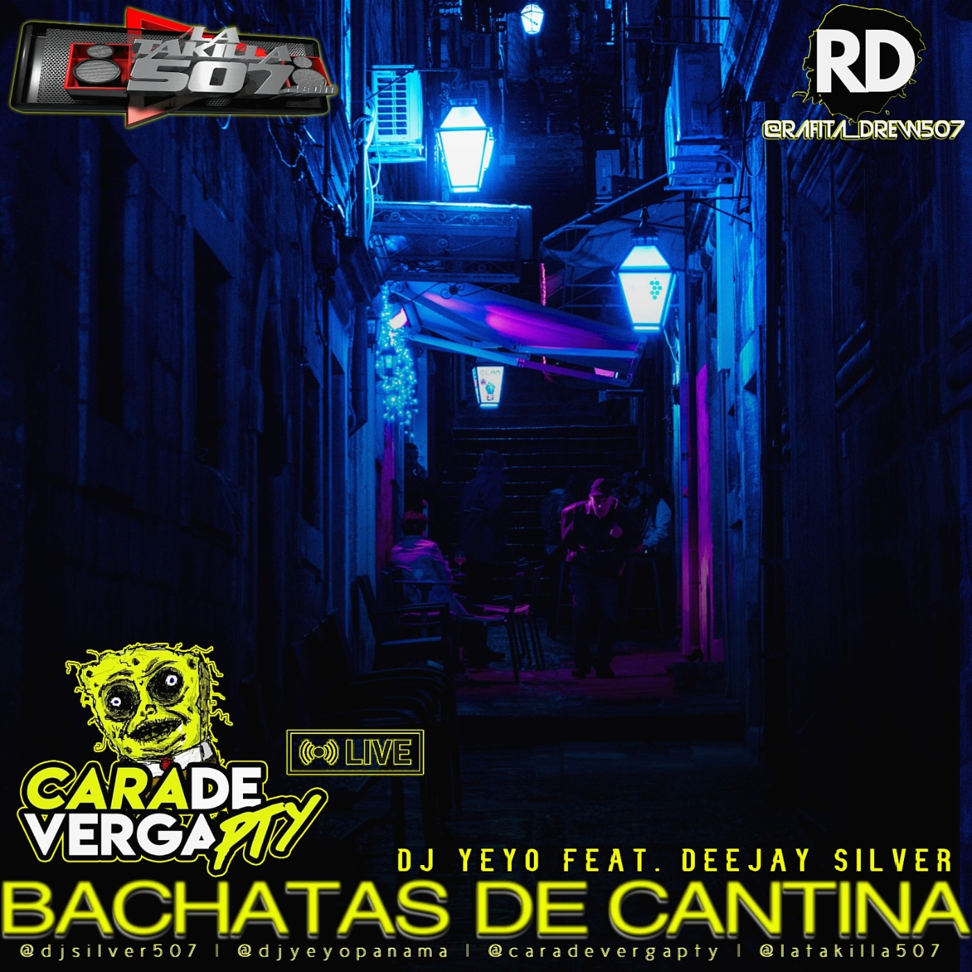 Bachatas de cantina @caradevergapty - dj yeyo feat. deejay silver