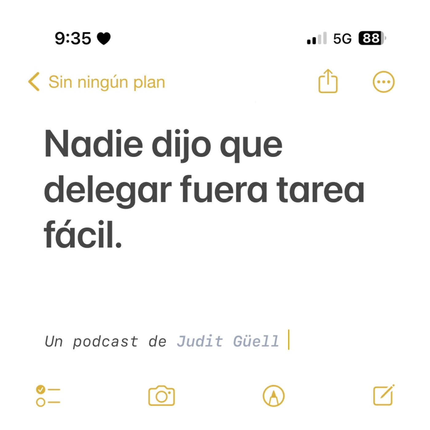 Sin ningún plan