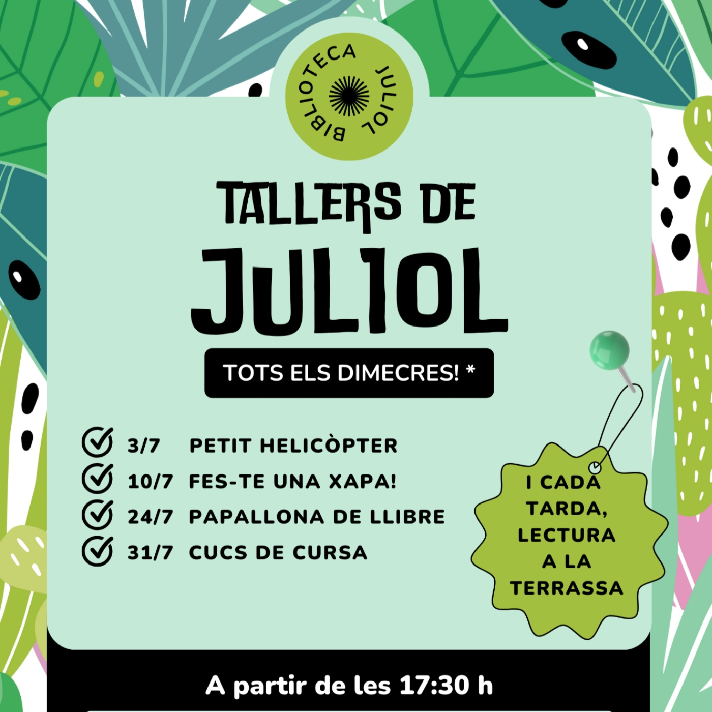 Els tallers de juliol tornen a la biblioteca Josep Picola episode artwork