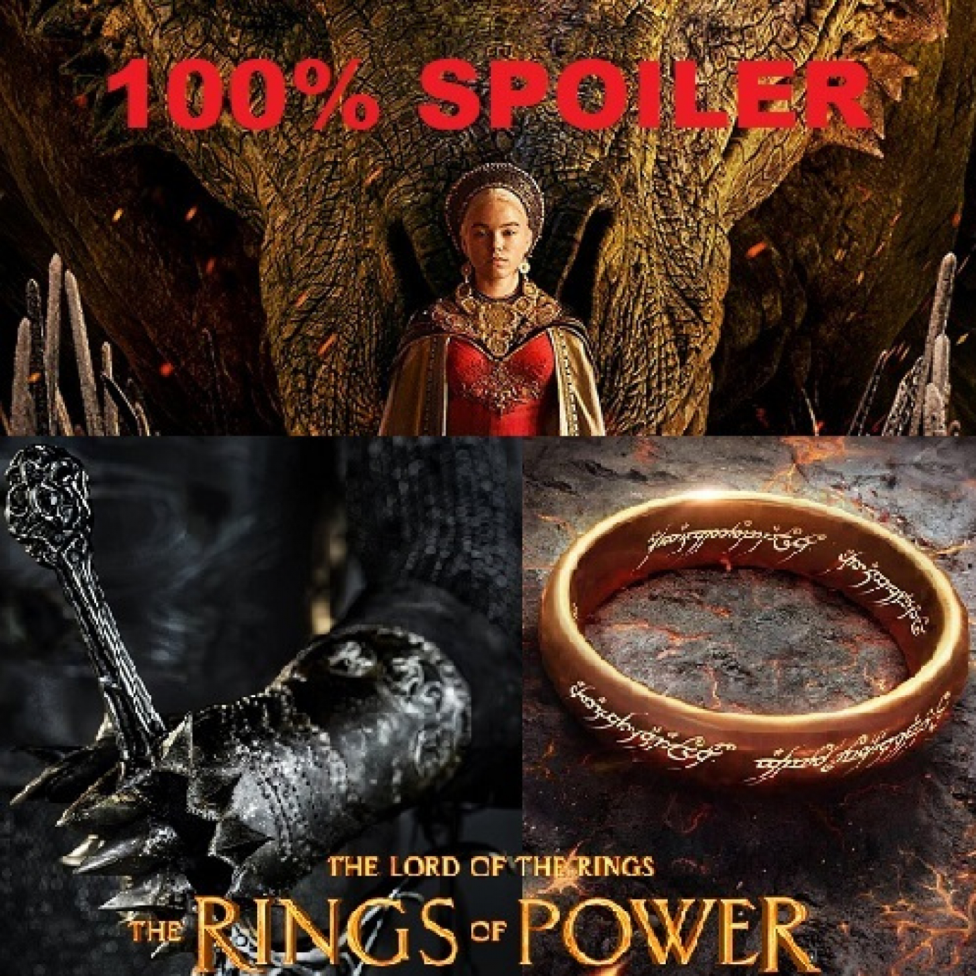 100% Spoiler 6.40. La casa del dragón, Los anillos del Poder, Hulka y See T3. episode artwork