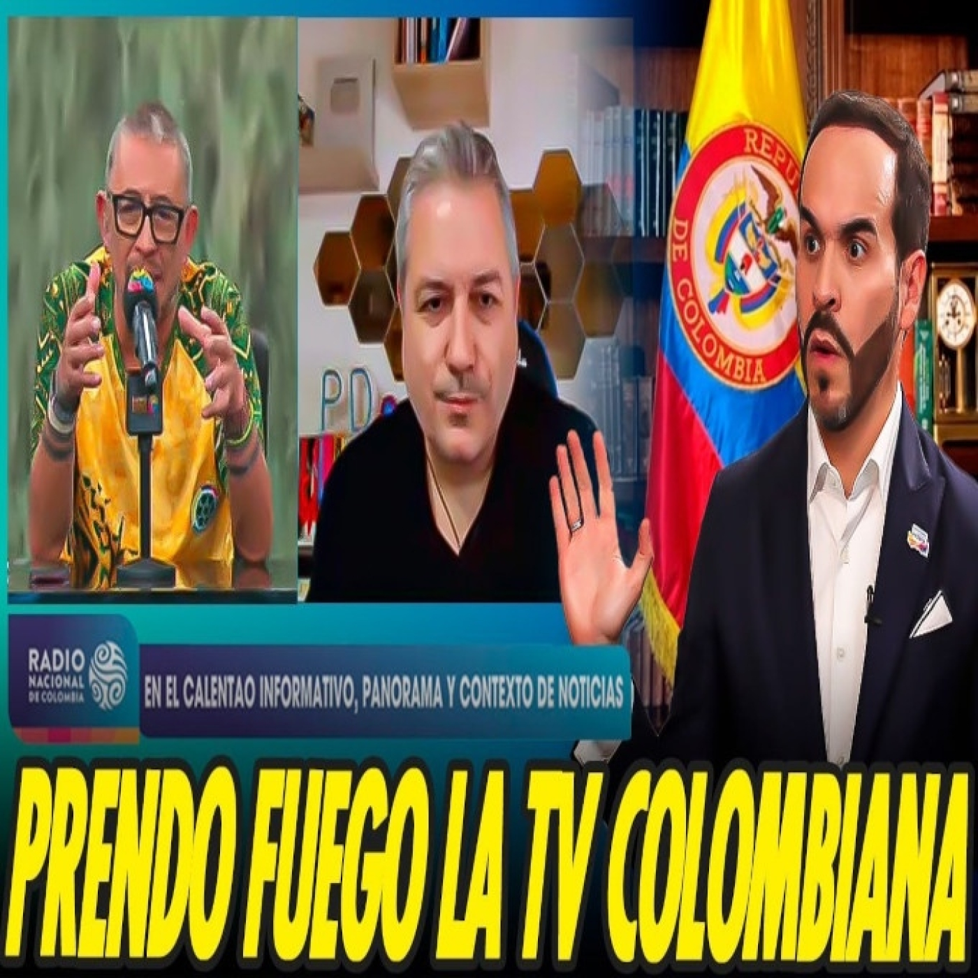 ME ENTREVISTAN EN TELE COLOMBIANA SOBRE CAMPAÑAS SUCIAS, APROVECHO Y METO NAPALM A DE LA ESPRIELLA