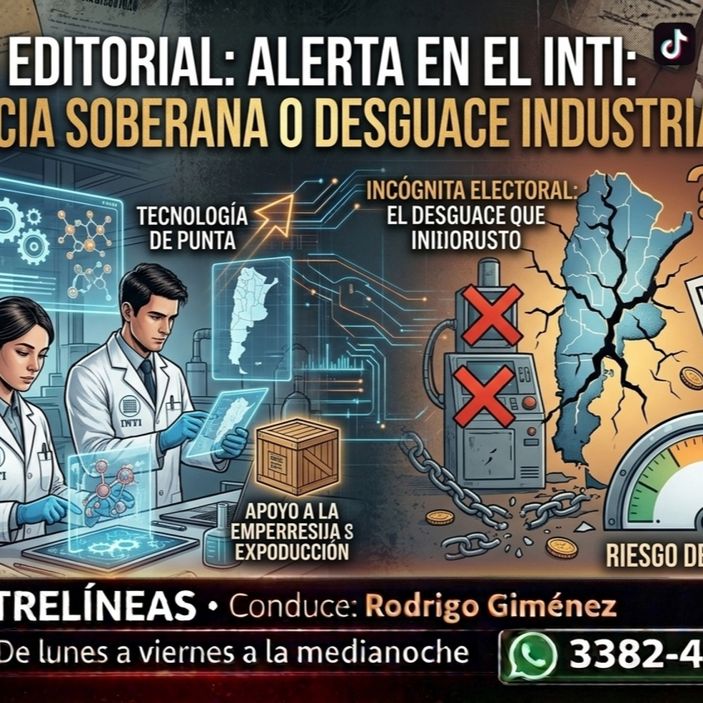 ALERTA EN EL INTI - Editorial de Rodrigo Giménez en ENTRELÍNEAS - Miércoles 6/5/2026 episode artwork