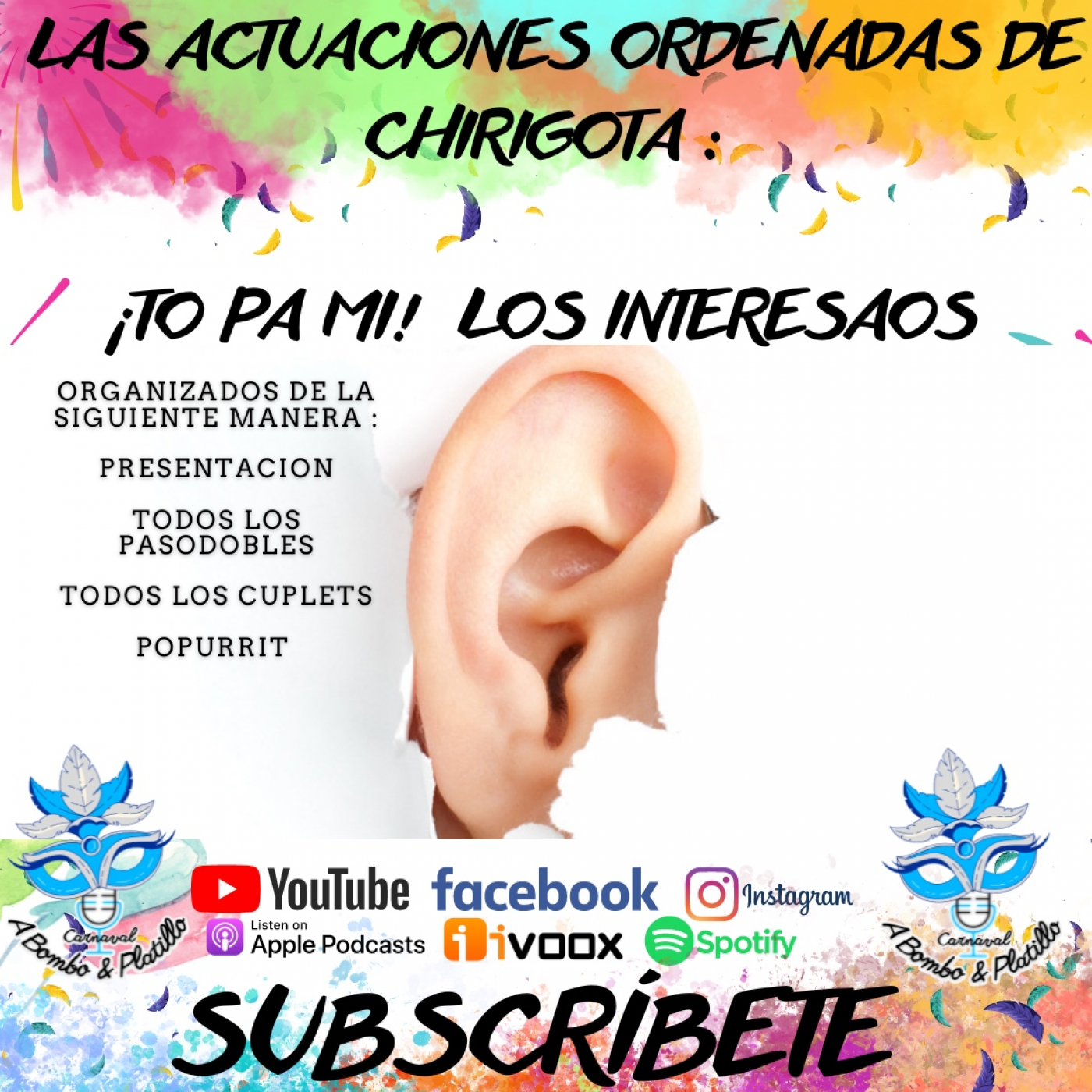 CARNAVAL A BOMBO Y PLATILLO