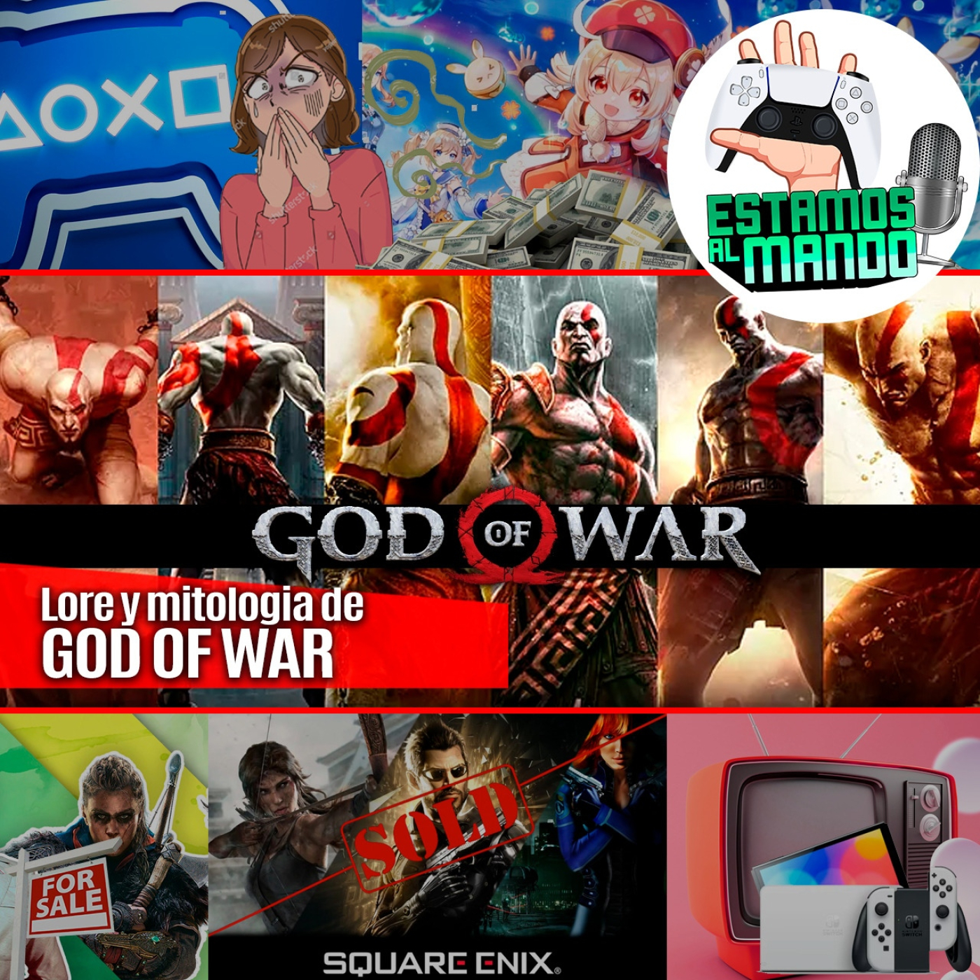 EAM 4-33 Lore y mitología tras God of War, Ps Talents huele mal, Ubisoft quiere venderse, Square Enix suelta lastre