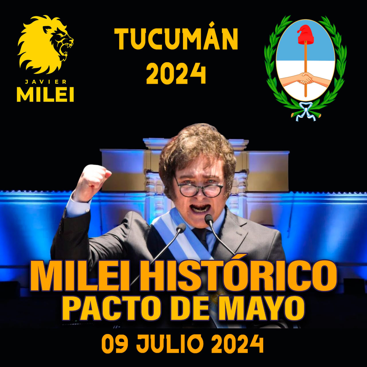 Histórico pacto de mayo en tucumán