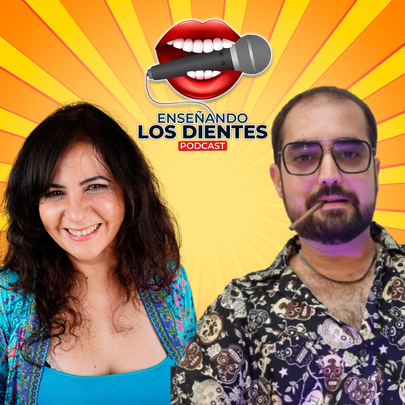 Enseñando los dientes