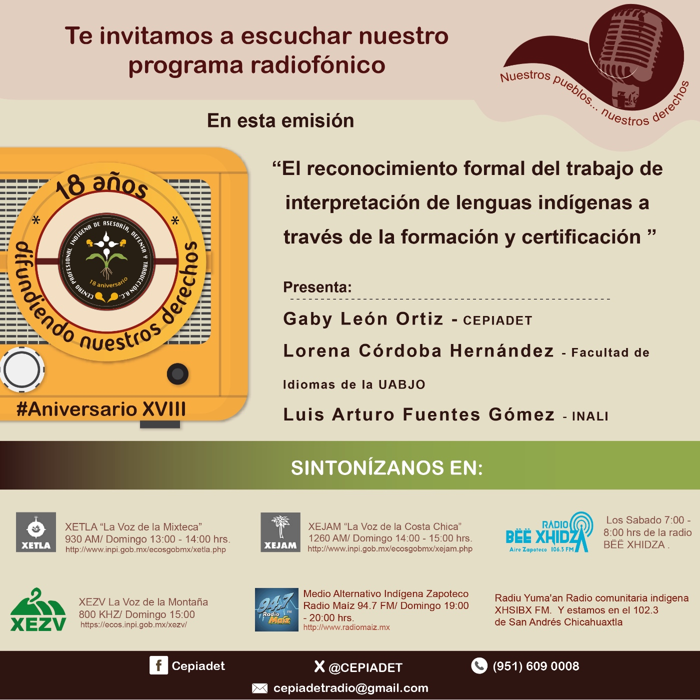 Nuestros Pueblos...Nuestros Derechos