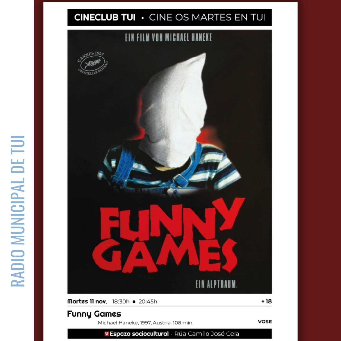 Ent. Noemí Guisande, do Cineclub Tui | "Funny Games" episode artwork
