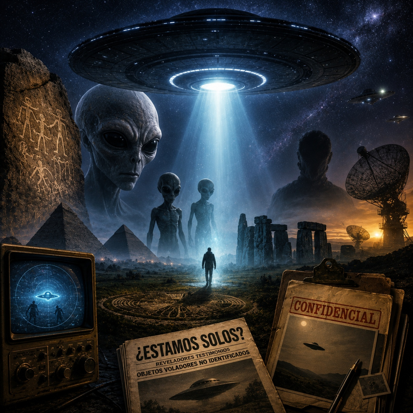 Voces del Misterio EXPRESS: Contacto Extraterrestre y OVNI: los grandes enigmas del fenómeno, con Javier Sierra episode artwork