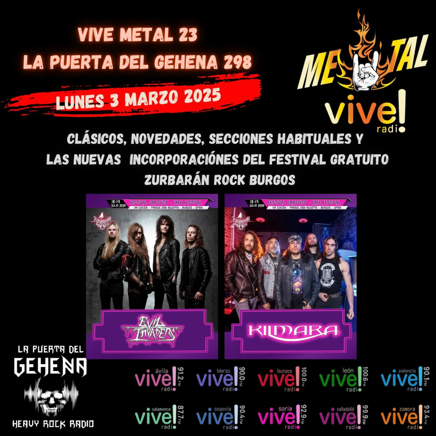 VIVE METAL Y LA PUERTA DEL GEHENA
