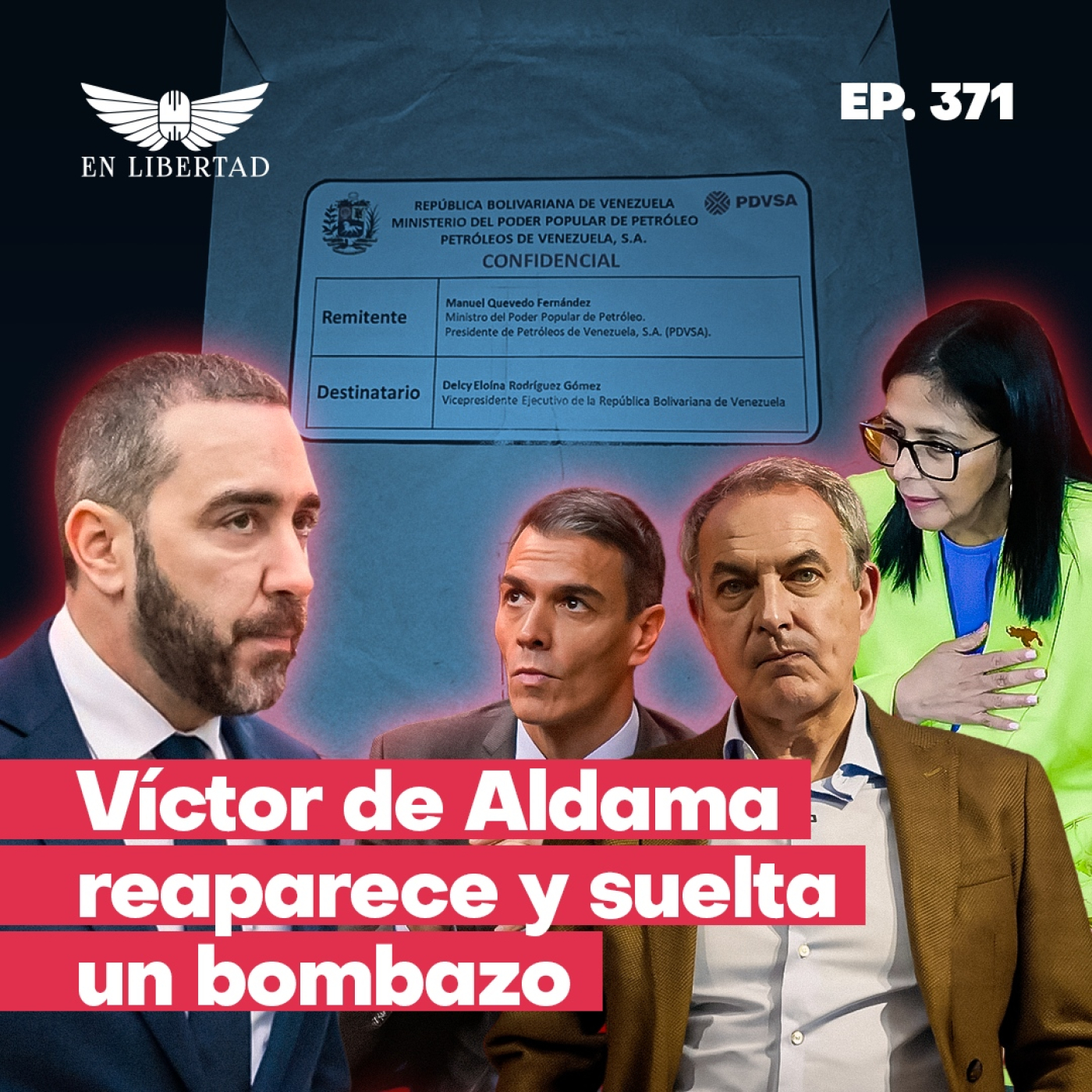 Víctor de Aldama reaparece y revela el contenido del sobre que le dio Delcy