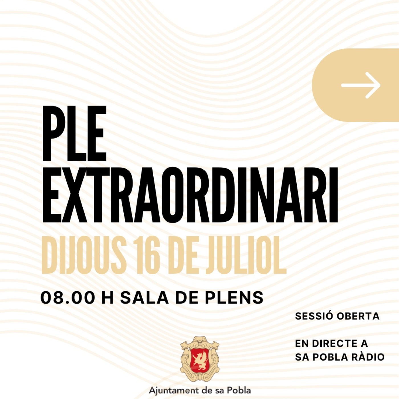 16/07/2026 Ple Extraordinari de l'Ajuntament de sa Pobla episode artwork