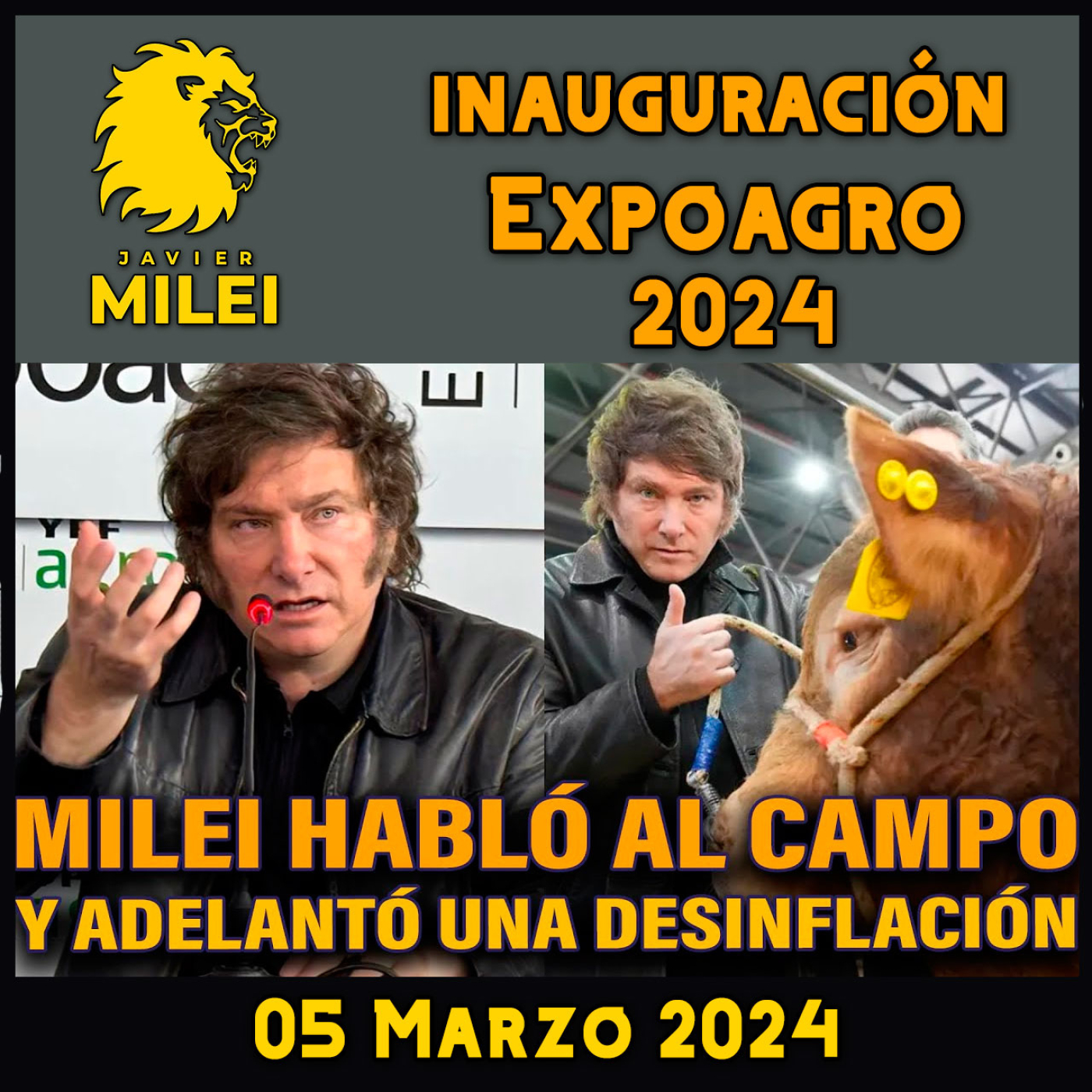 cover of episode   MILEI le HABLÓ al CAMPO y ADELANTÓ cuál es la DESINFLACIÓN de FEBRERO