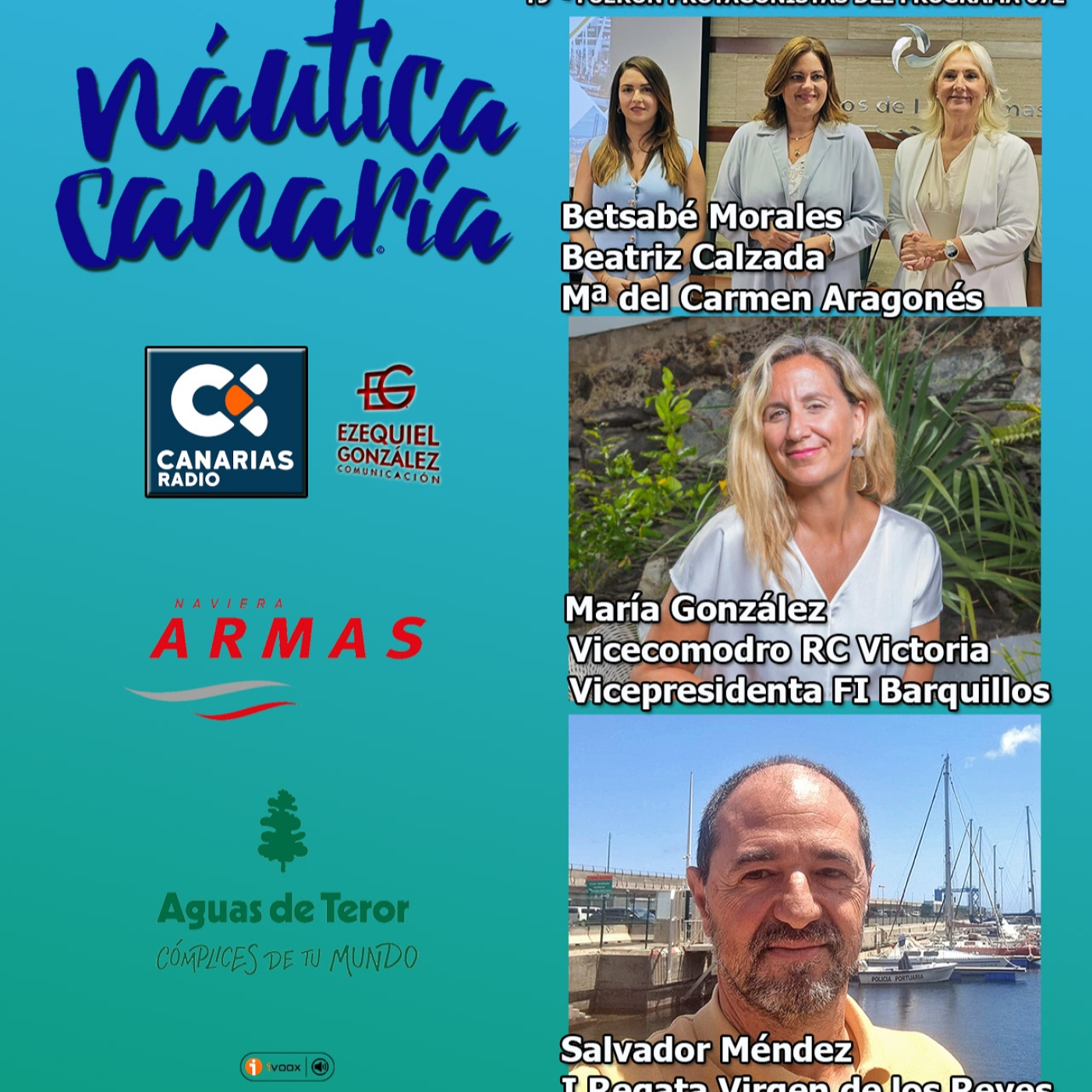 Náutica Canaria.- Canarias Radio... 672.- Betsabé Morales, Mª del Carmen Aragonés y María González Salvador Méndez episode artwork