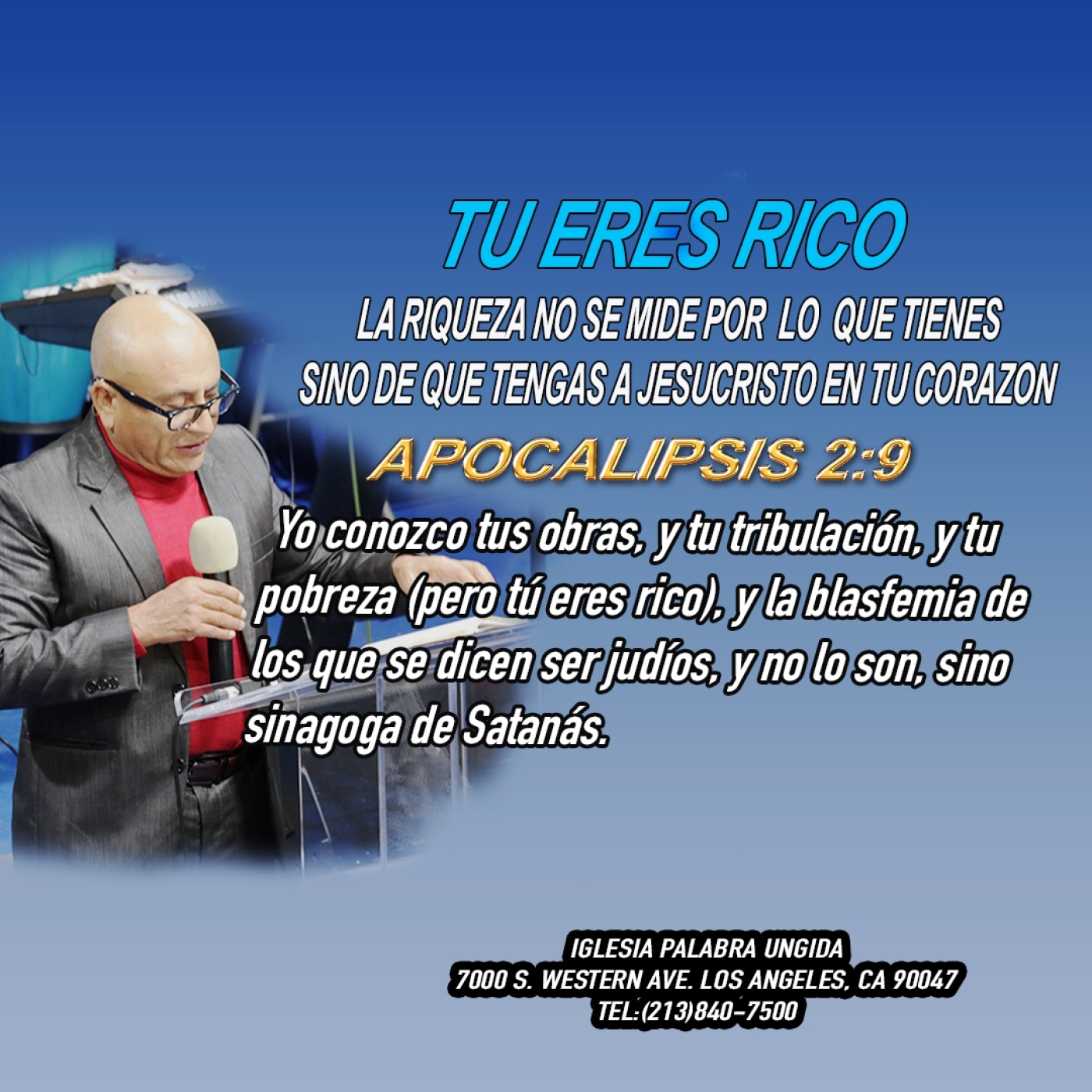 Tu eres rico Apocalipsis 2/8/Edgar Calderon/Radio Palabra Ungida episode artwork