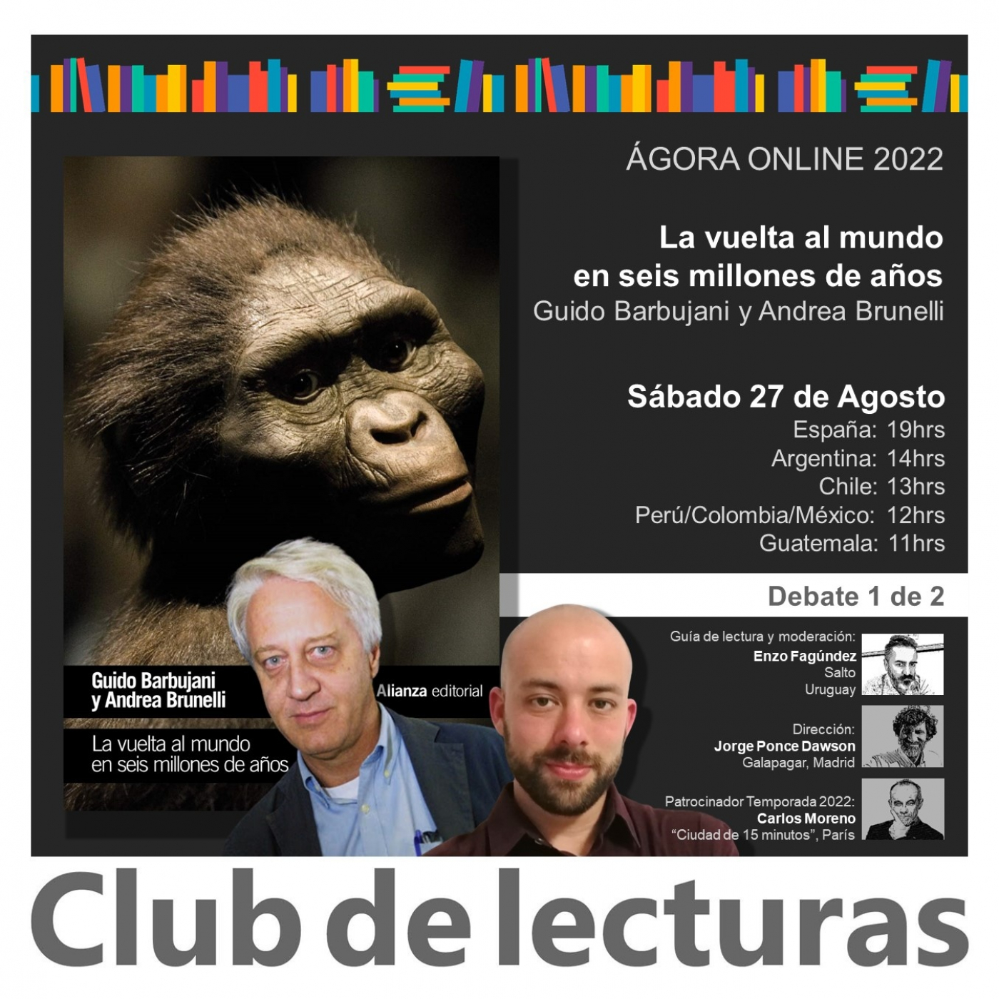 "La vuelta al mundo en seis millones de años" de Barbujani y Brunelli - Debate 1 de 2 - 27 Ago 2022 episode artwork