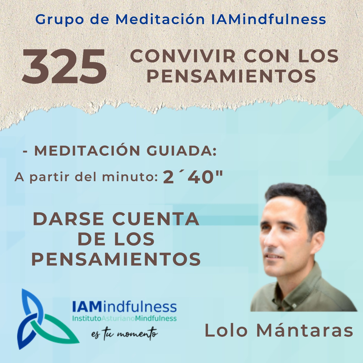 S325 CONVIVIR CON LOS PENSAMIENTOS - DARSE CUENTA DE LOS PENSAMIENTOS episode artwork