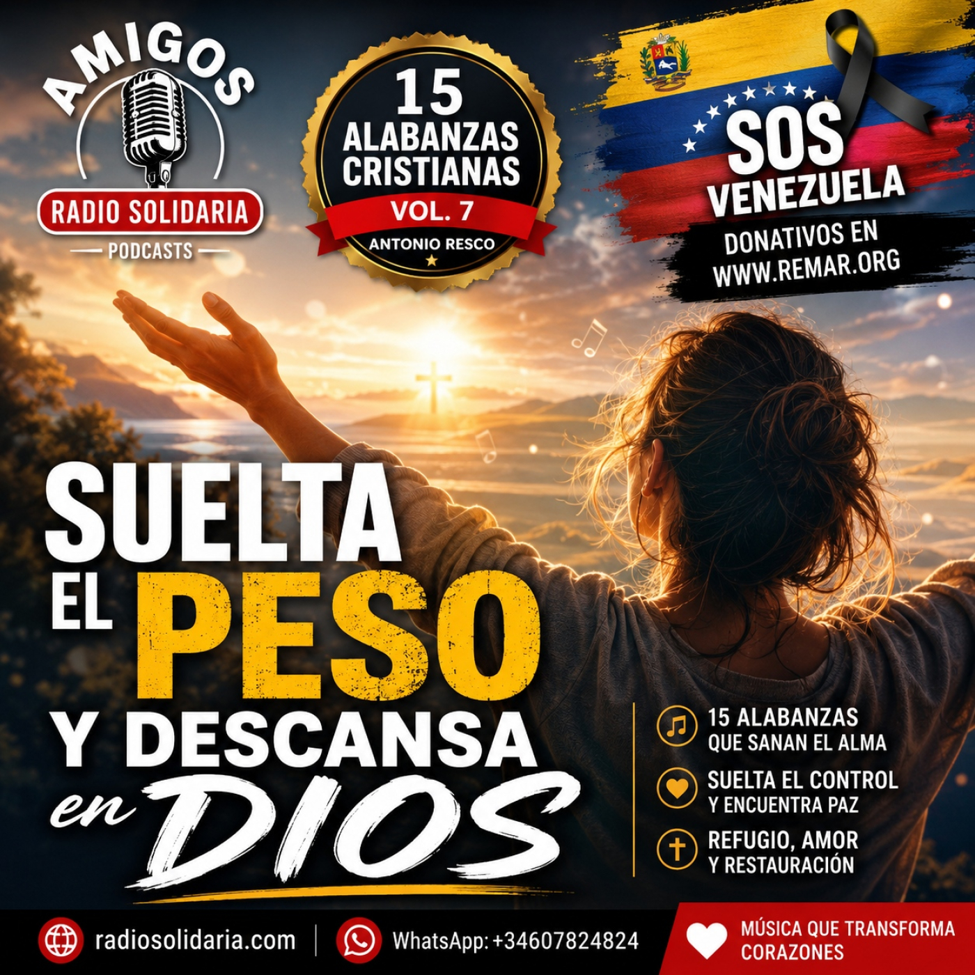 15 Alabanzas Cristianas: Suelta el Peso y Descansa en Dios - Vol. 7 #musicacristiana