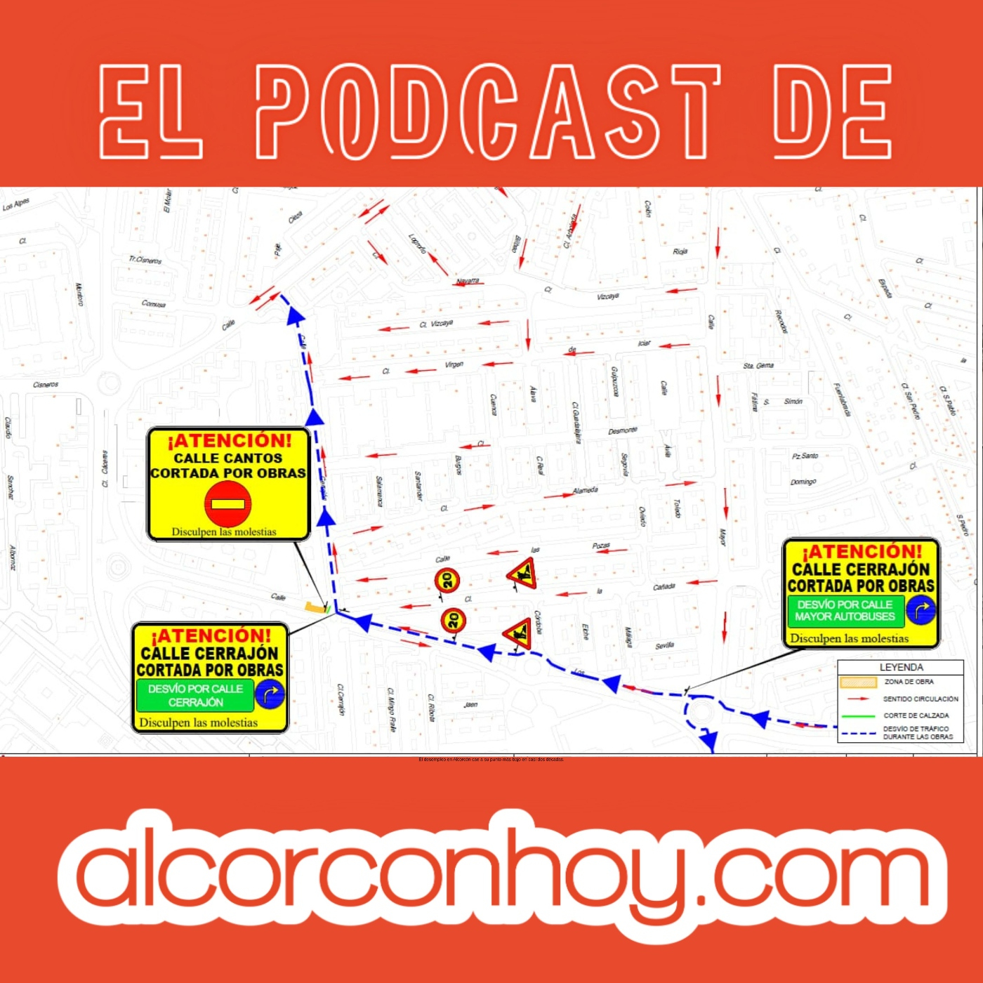 Corte de tráfico en la calle Los Cantos de Alcorcón hasta el 16 de enero: podcast alcorconhoy episode artwork