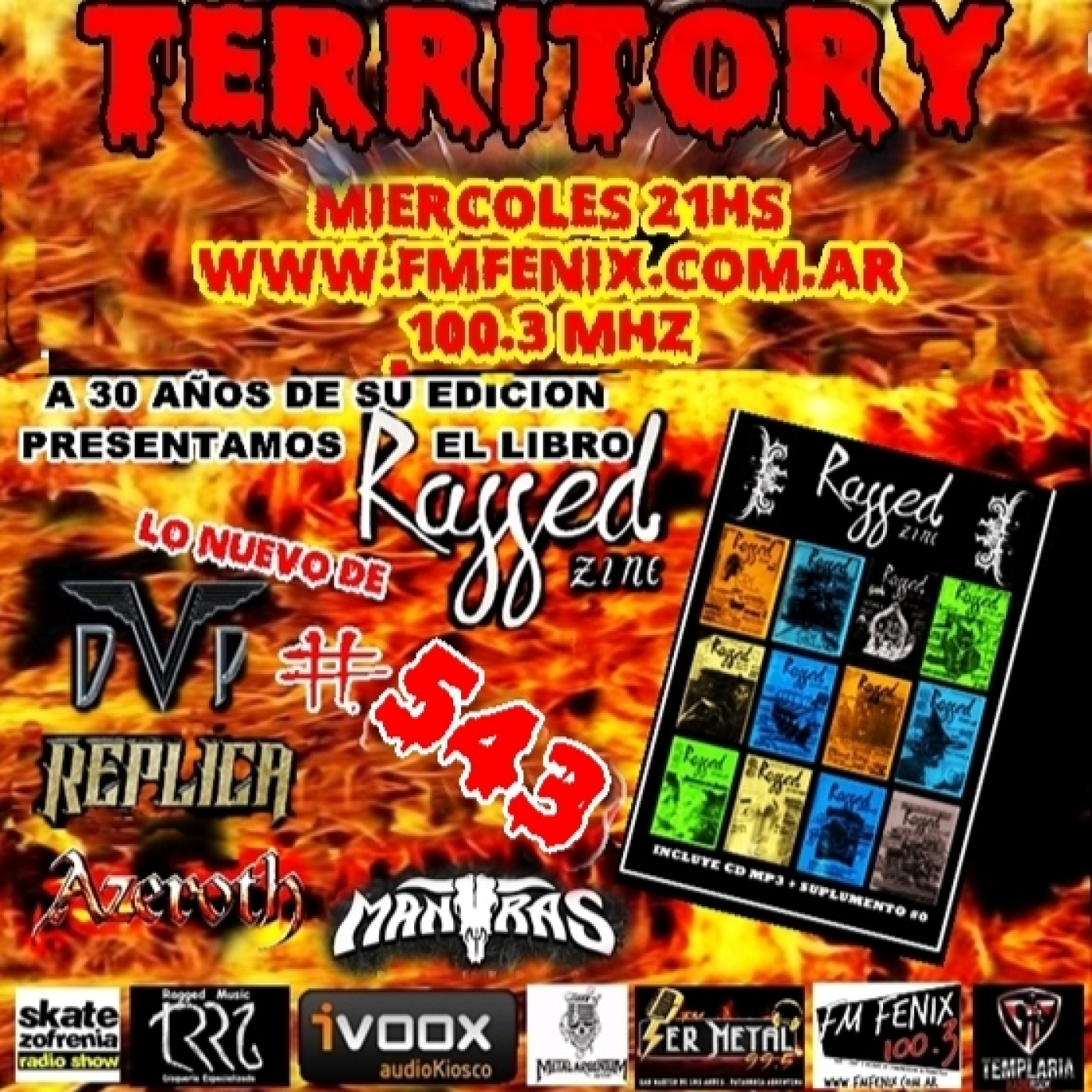 TERRITORY RADIO #543 (16-07-2025) RAGGEDzine episode artwork