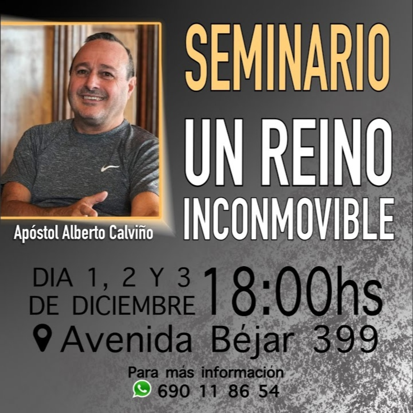 Seminario un Reino Inconmovible 1/3 - Apóstol Alberto Calviño episode artwork
