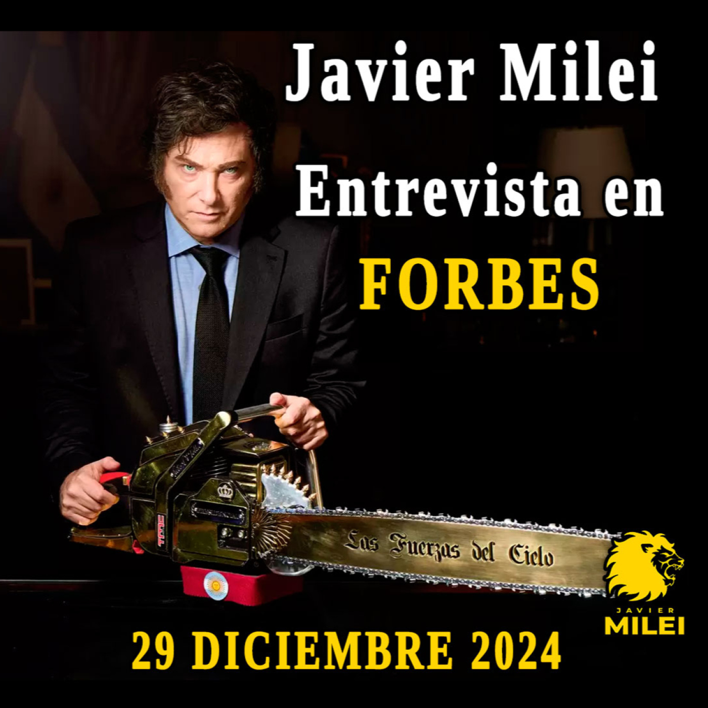 cover of episode Reportaje exclusivo de Javier Milei con FORBES | *ÚLTIMA ENTREVISTA DEL AÑO 2024*