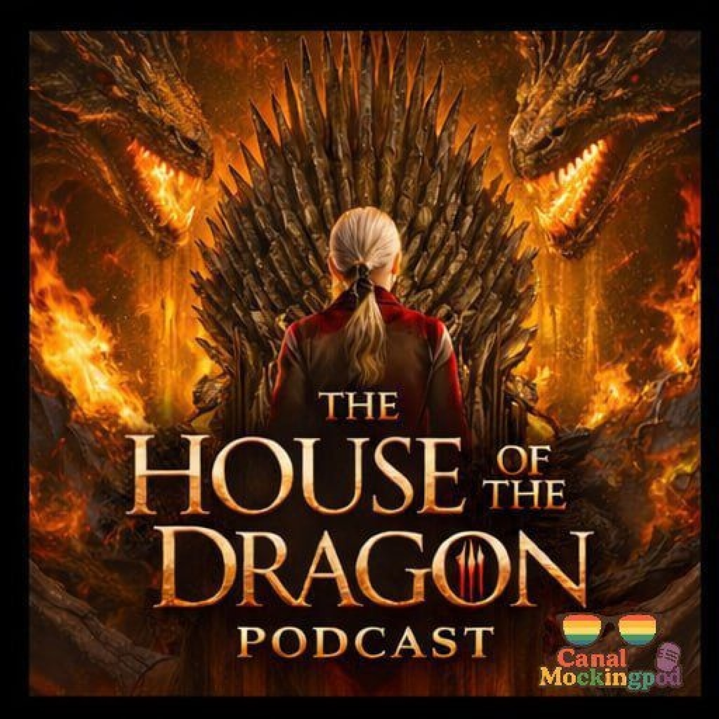 Mocking fantasy world La Casa del Dragon 3x02 :"Queen's Landing" episode artwork