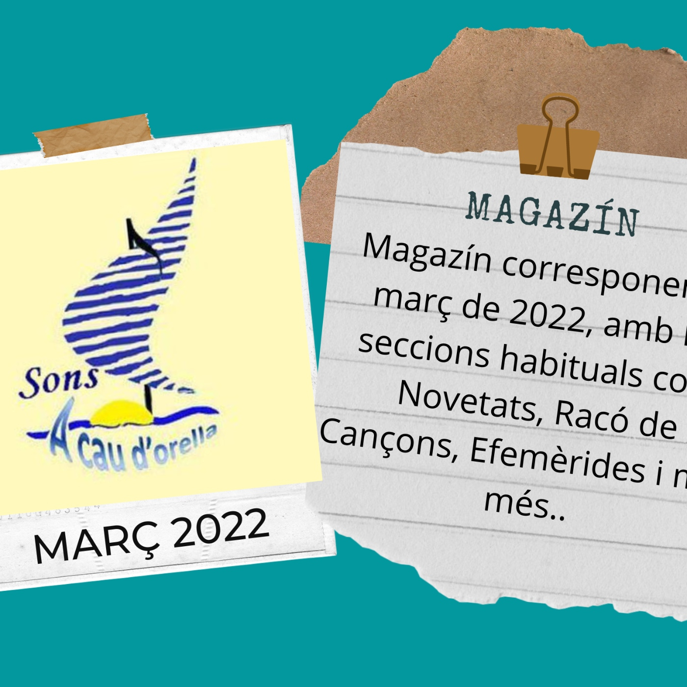 Sons A Cau-Magazín de març 2022