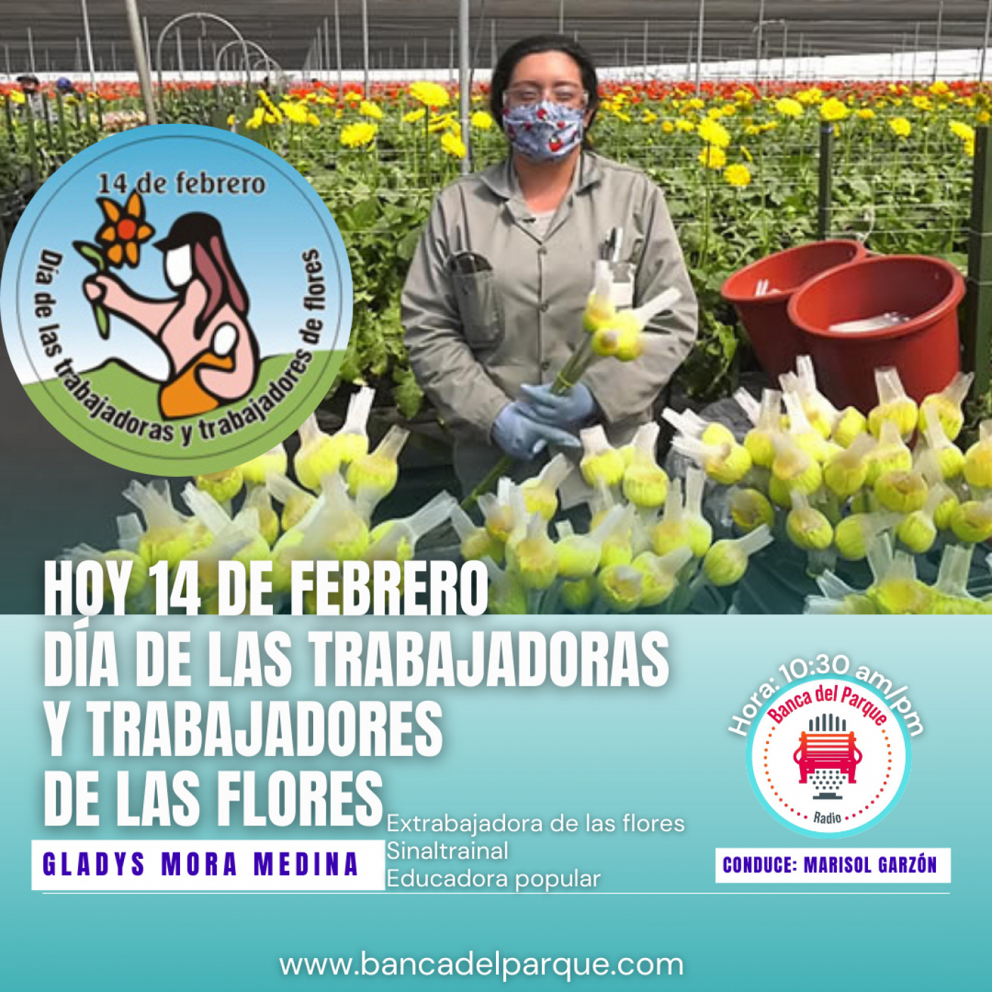 14.02.2023 - La Banca del Parque - Gladys Mora Medina - Día de l@s Trabajadores de las Flores episode artwork