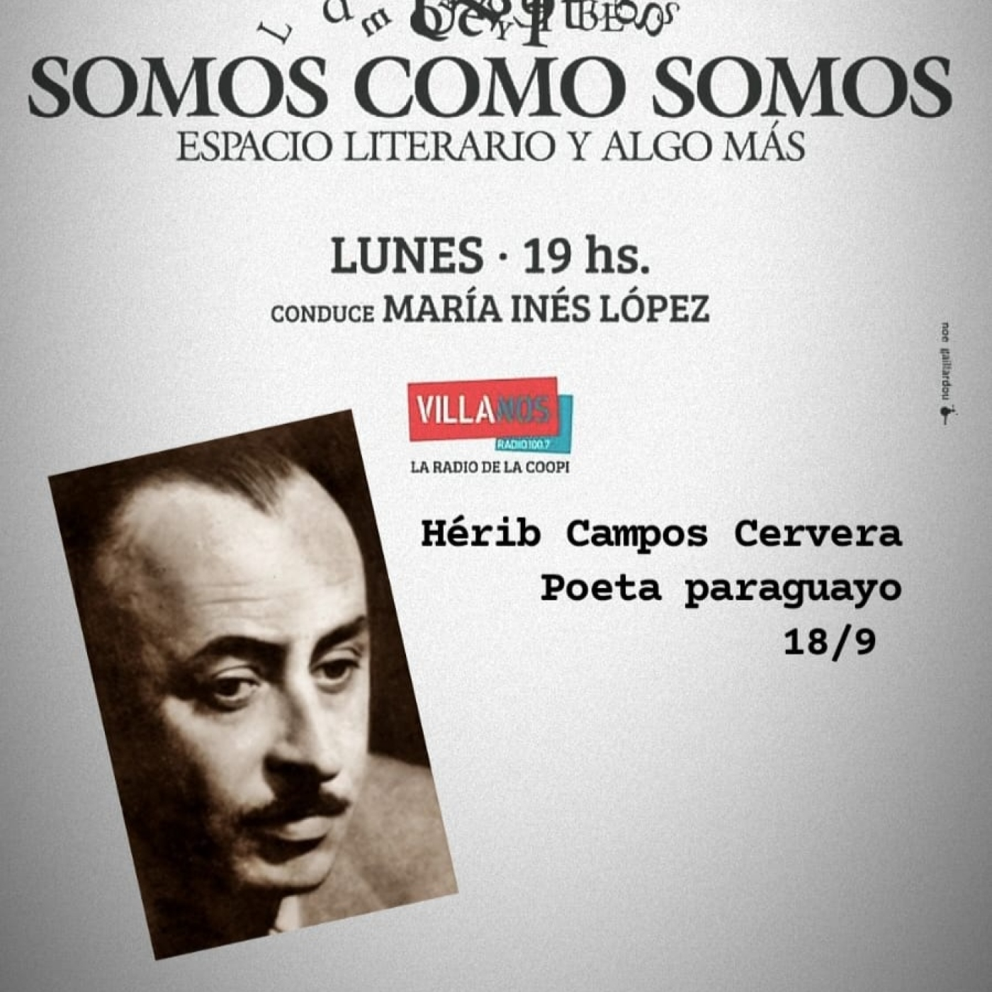 Somos como Somos 18/09/2023 - Hérib Campos Cervera, poeta paraguayo episode artwork