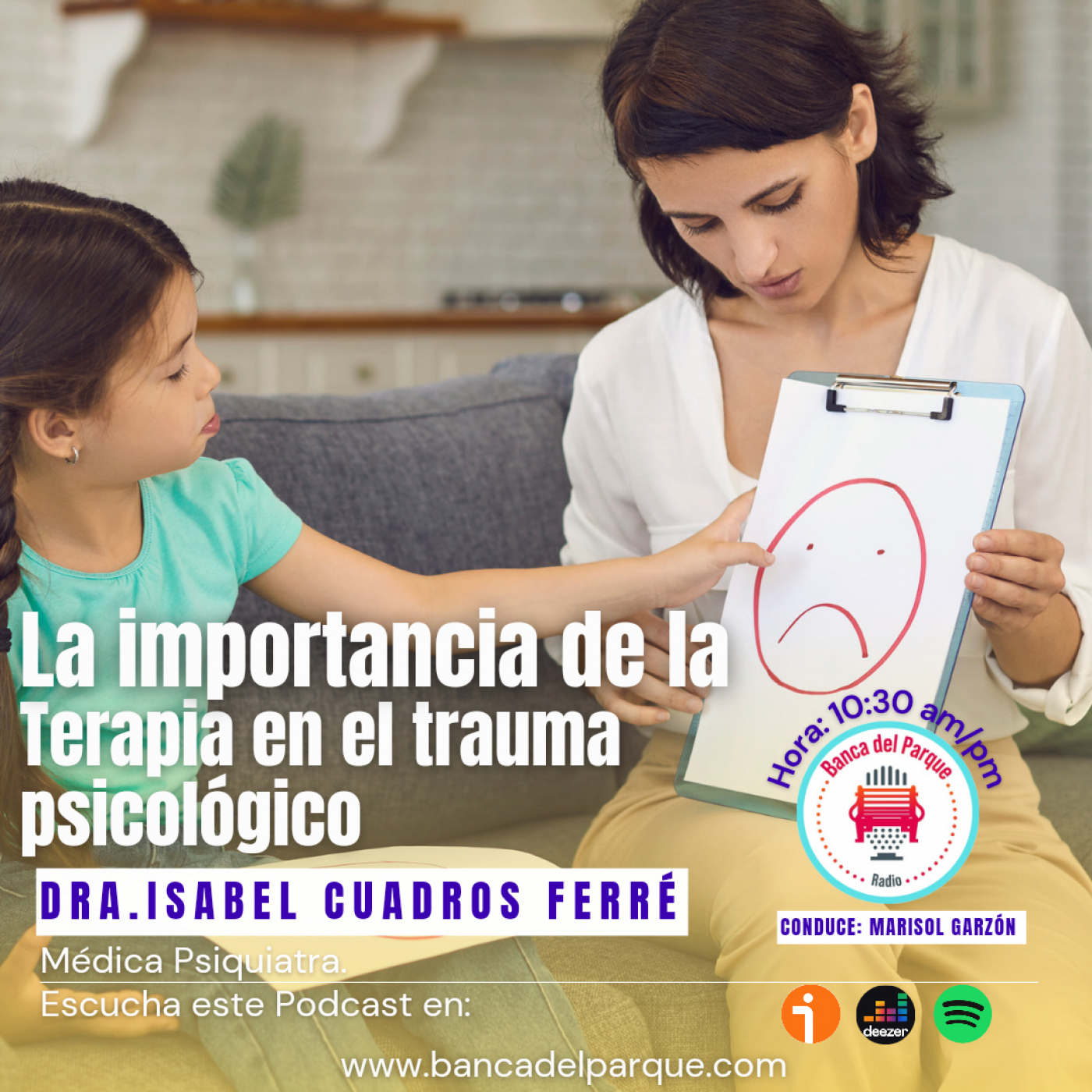23.03.2023 - La Banca del Parque - Dra Isabel Cuadros Ferré - Terapia centrada en el Trauma Psicológico episode artwork
