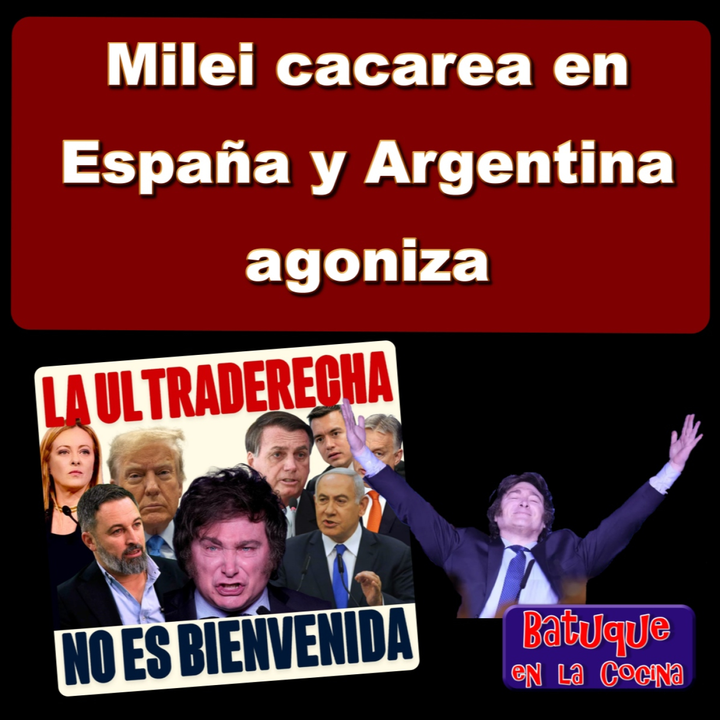 Milei cacarea en España mientras Argentina agoniza