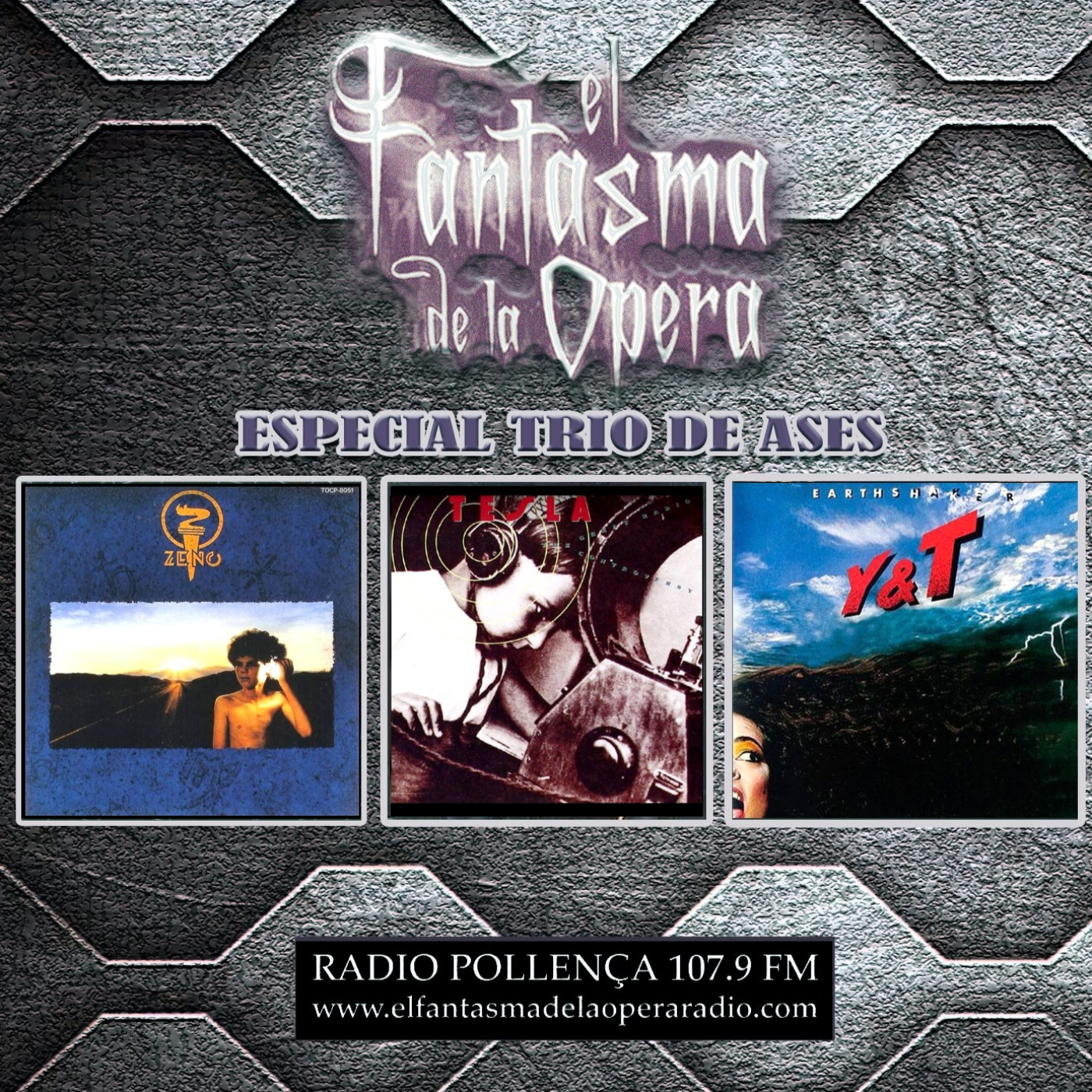 El Fantasma de la Ópera Radio 27-04-22 Especial Trio de Ases Zeno,Tesla y Y&T episode artwork
