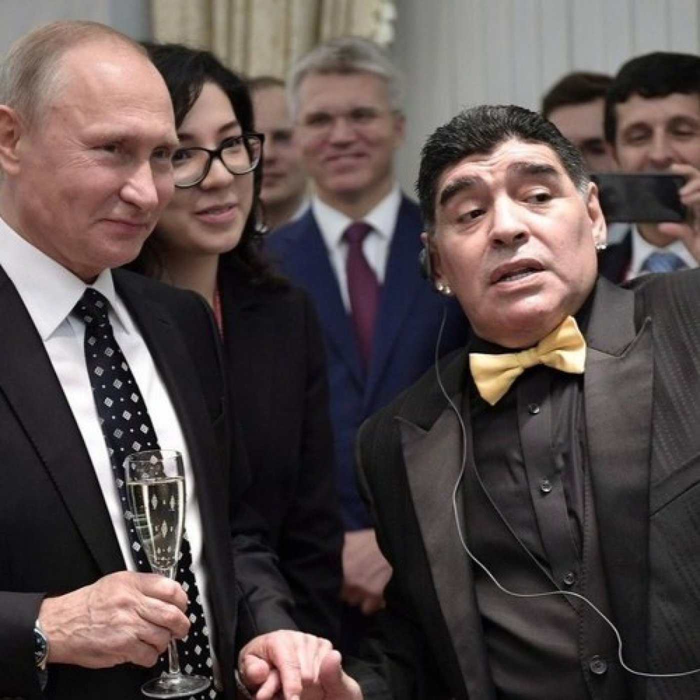 Momento Diego: Maradona y Putin