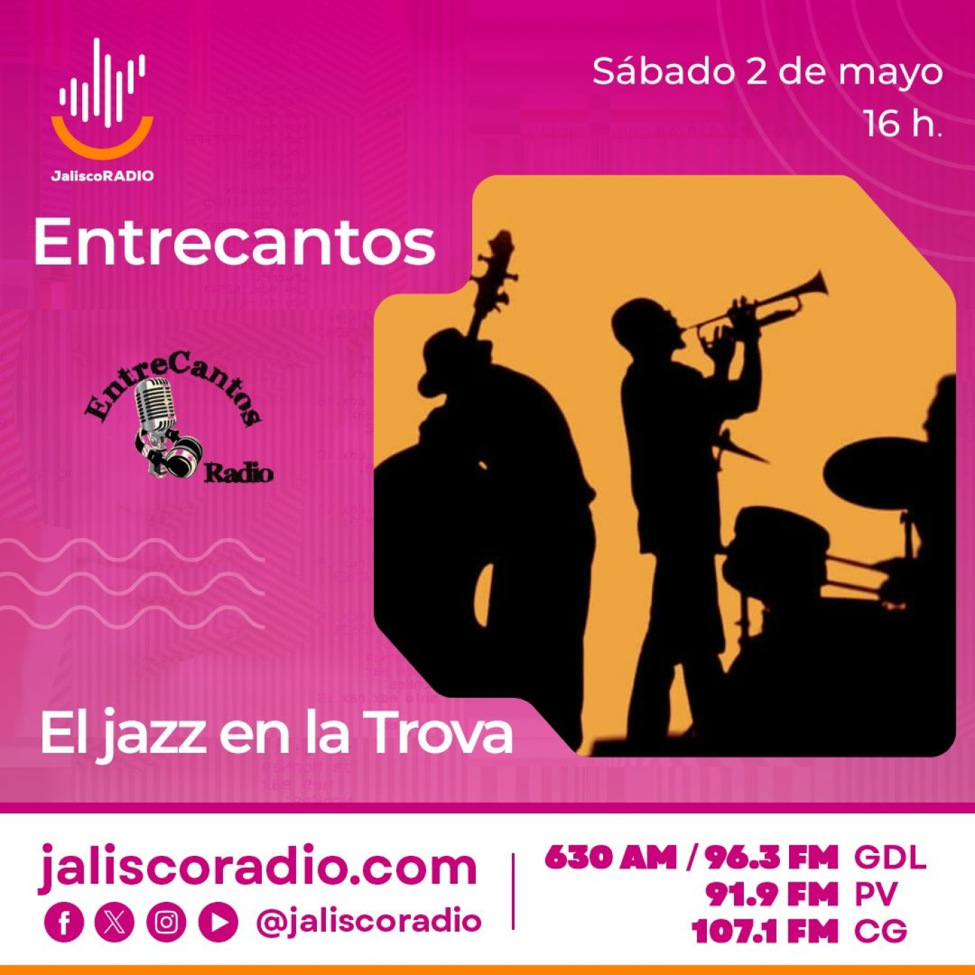 Programa Entrecantos 2 de mayo, 2026: "Trova y Jazz" episode artwork
