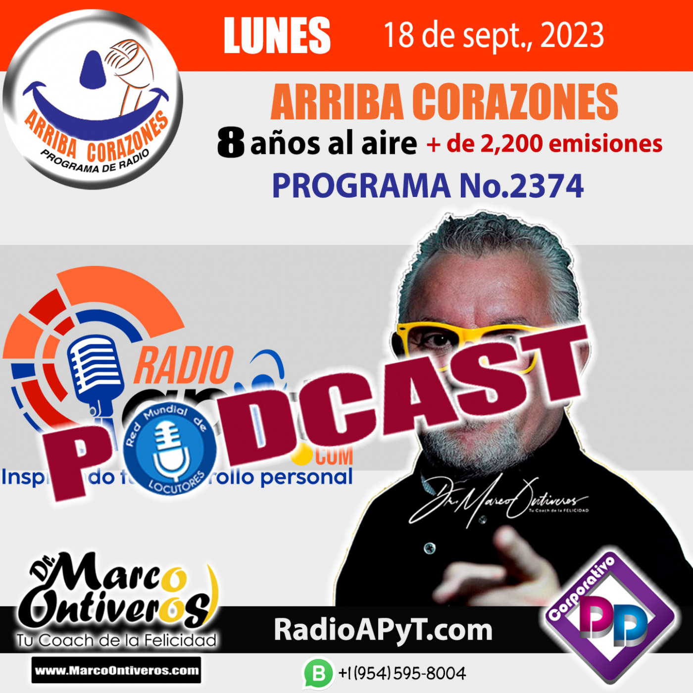 2374-arriba-corazones-2023-09-18-LUNES-AidaCuevas episode artwork