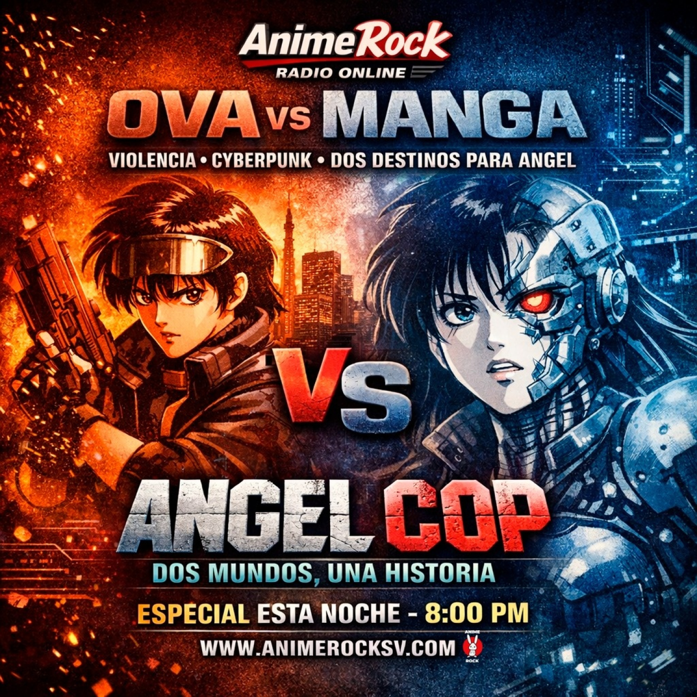 Angel Cop Anime vrs Manga animerock 6 Abril 2026 episode artwork