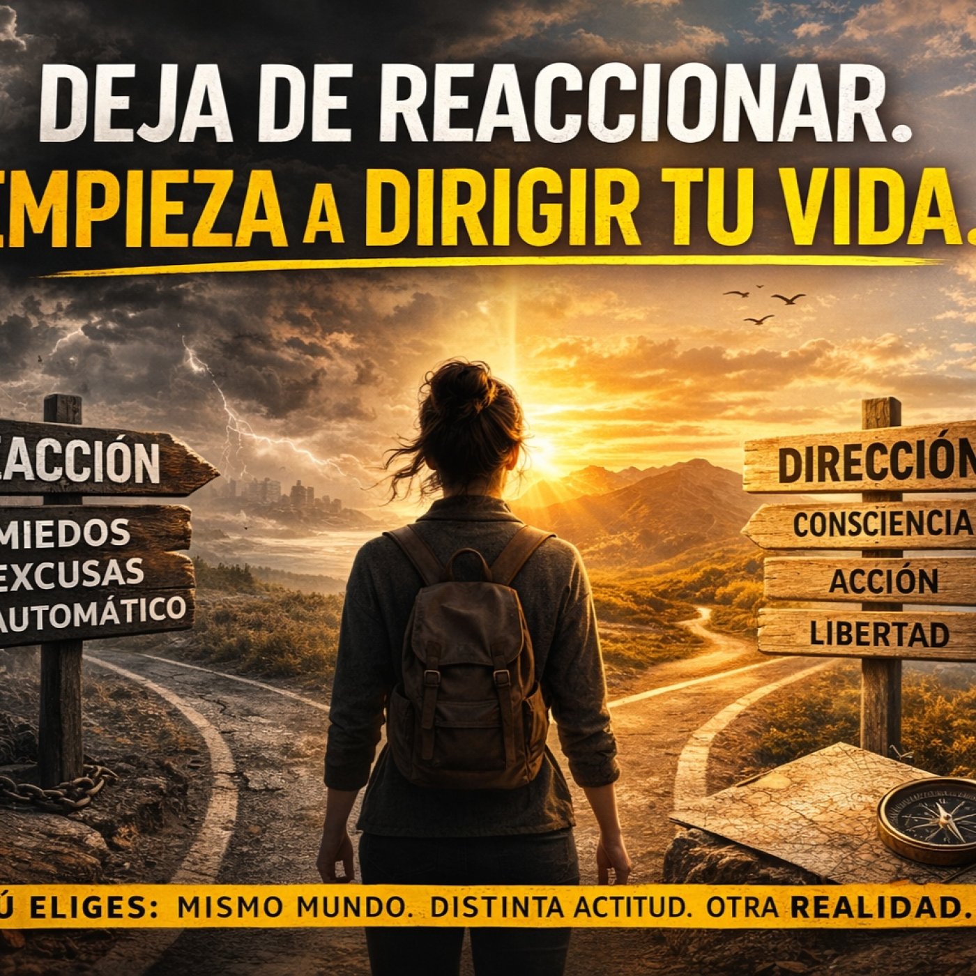EMPIEZA A DIRIGIR TU VIDA Y DEJA DE REACCIONAR episode artwork