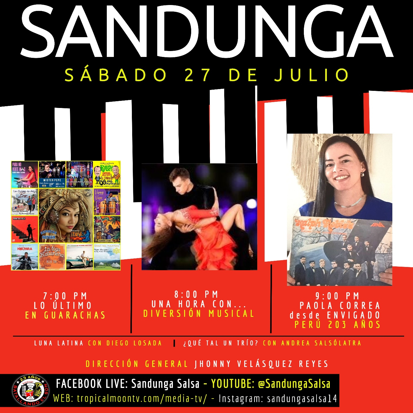 Sábado 27 de Julio, 2024 (Sesión de Salsa Peruana con Paola Correa desde Envigado)