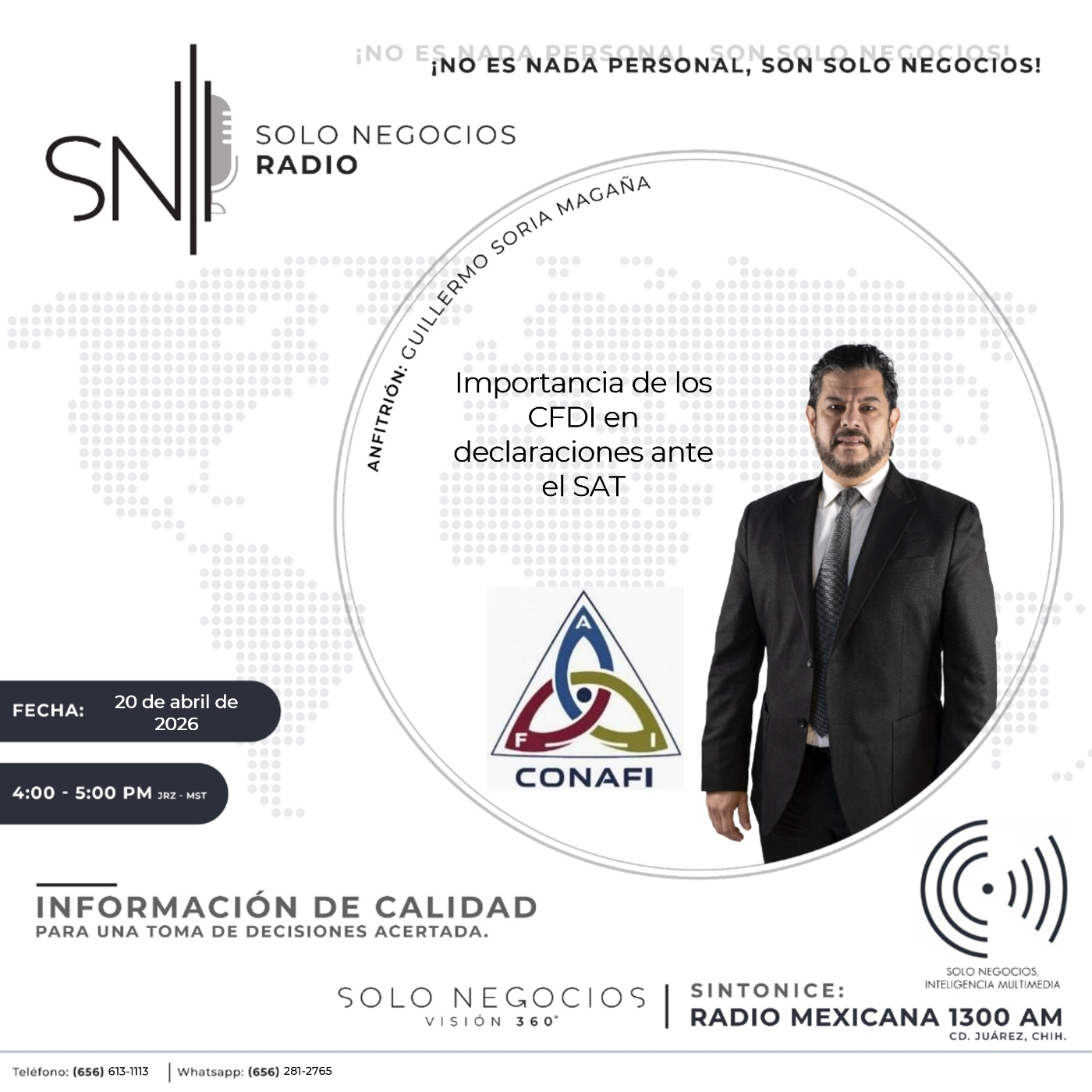 [SNR-20/04/2026] Importancia de los CFDI en declaraciones ante el SAT